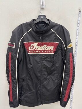 Women’s Vintage Indian Motorcycle riding biker jacket size medium